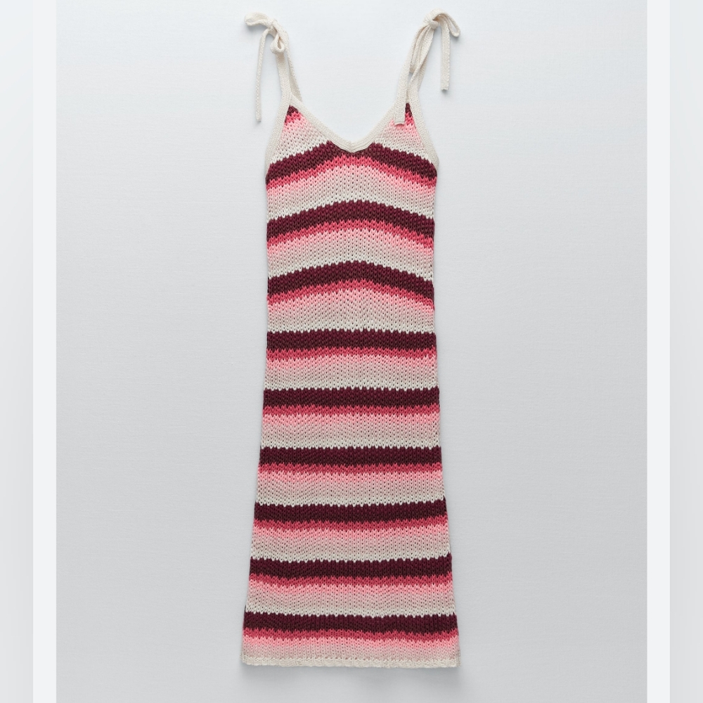 ZARA MAXI DRESS CROCHET SIZE SMALL